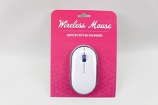 New Orbit Innovations Wireless Mouse w/ Scroll Wheel Compatible Mac/PC Blue/Wht picture