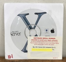 Vintage 2001 Apple Mac OS X Server Disc Software CD Version 10.1 picture