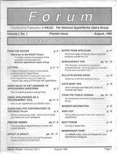 AppleWorks Forum Magazine, August 1986 for Apple II II+ IIe IIc IIgs Premier picture