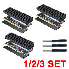 1/2/3X PCIe NVMe Adapter M.2 NVMe SSD to PCI-e x4/x8/x16 Converter Card SHIP picture