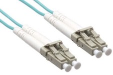 1x pc Axiom LCLCOM4MD5M-AX LC/LC Om4 Multimode Duplex Fiber Cable 5M Meter Cord picture