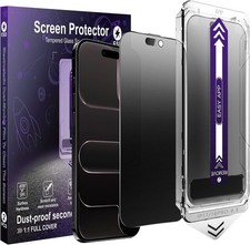 2-Pack Matte Privacy Screen Protector for iPhone 17 Air, Anti-Spy, 9H Hardness picture
