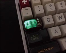 1PC Handmade Funny RGB Transparent Keycaps For Mechanical Keyboard picture