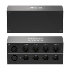 Cubilux 4Way Balanced XLR Splitter Box, Passive Stereo 2In8Out Audio Distribu... picture