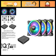 RGB 120mm Case/Radiator Fan - 3 Pack with 30 Addressable LEDs & Software Control picture