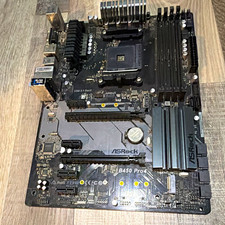 ASRock B450 Pro4 ATX AMD AM4 DDR4 4-DIMM HDMI DVI USB 3.0 Gaming picture