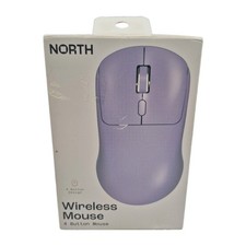 NORTH Purple Wireless USB 2.4GHz Optical Mouse 4-Button 1600 DPI Adjust picture