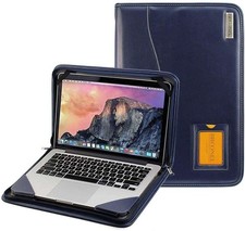 Broonel Blue Leather Contour Case For NEC Lavie Vega 15.6