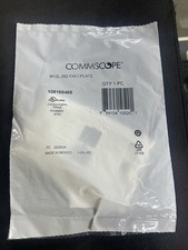25-Count, Commscope 2-port Faceplate for Keystone Jacks, w/ ID, M12L-262 (White) picture