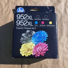 -BRAND NEW/SEALED- Genuine HP 952XL Ink Cartridge 5 Pack -EXP 12/27 picture