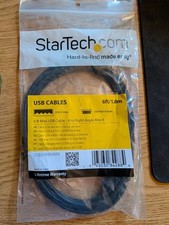 StarTech 6ft Mini USB Cable A to Right Angle Mini B USB2HABM6RA picture