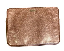 Kate Spade New York Rose Gold Glitter Padded Sleeve for 13” Laptop Tablet iPad picture