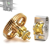 Upgraded Extruder Brass Gear for Bambu Lab P2S 3D Printer,Golden RNC Nano-Coated picture
