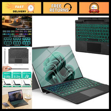 7 Color Backlit Keyboard for Surface Pro 11/10/9/8/X - Multi-Touch Trackpad picture