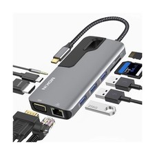 USB C Hub Adapter for MacBook Pro, Thunderbolt 3 Adapter,10-in-1 USB C Dongle... picture