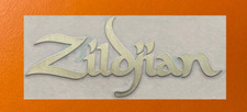 1 pcs Sticker for Zildjian Cymbals Golden Color Mirror Logo Decal Badge 2