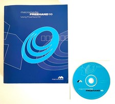 Macromedia FreeHand 10 Official Book Manual 485pg Pristine w/ Mac Disc No Key picture