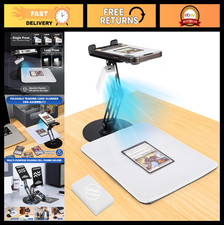 Trading Card Scanner Stand with Magnetic LED Light & Foldable Phone Holder - Qui picture