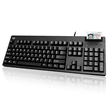 Adesso AKB630SBTAA Smart Card Reader Keyboard USB Black picture
