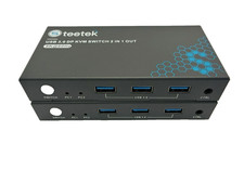  KVM Switch 2 PC's In - 1 (8K) Monitor Out @ 60Hz (2) Replacement USB 3.0 DP picture