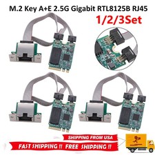 1/2/3X  M.2 Key A+E 2.5G Gigabit Ethernet Network Lan Card RTL8125B RJ45 Chipset picture