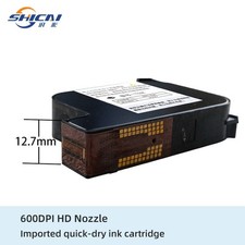 3pcs Black Ink Replacement Cartridge for 12.7mm Handheld Inkjet Printer picture