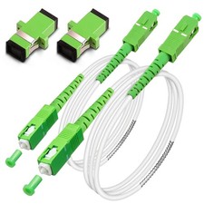 2 PCS 2m SC/APC To SC/APC Fiber Optic Internet Cable Armored Single Mode Patch picture