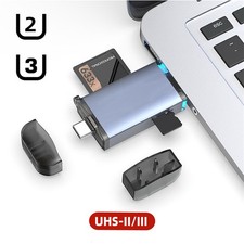 UHS-II 4.O SD/TF Card Reader,2 in 1 USBA/C High Speed Memory Card Reader Adapter picture