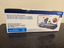 Genuine Brother Genuine High Yield Toner Cartridge, TN225C Cyan NEW & SEALED picture