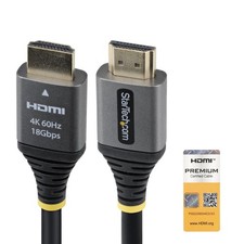 StarTech HDMMV8F 8ft HDMI 2.0 Cable 4K 60Hz HDR10 High-Flex picture