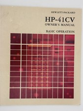 HP-41CV Owner’s Manual Basic Operation 1984 Hewlett-Packard Calculator picture