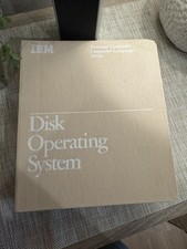 W/Disk IBM PC DOS 1.10 1981 Manual Binder Box  6024001 6836669 5.25” Floppy picture