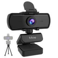 FIFINE 1440p Full HD PC Webcam with Microphone, tripod, for USB Desktop & Laptop picture