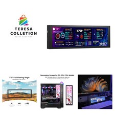 7.84 Inch Mini Monitor HD IPS 1280x400 Secondary Screen Stretched Bar LCD Dis... picture