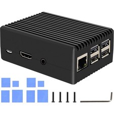 Heavy-Duty Aluminum P252 Case for Raspberry Pi 3B and 3B+ with Passive Cooling picture