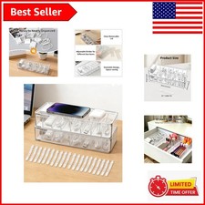 Versatile Clear Cord Organizer Box with 20 Wire Ties – 8 Compartment Design picture