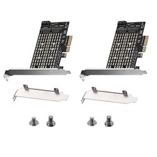 2Pcs Adapter Card For M2 NGFF to Desktop PCIE x4 x8 x16 NVMe SATA SSD Express picture
