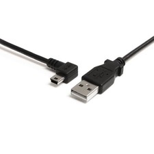 StarTech.com 3 ft. (0.9 m) Left Angle Mini USB Cable - USB 2.0 A to Left Angle picture