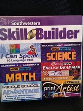 Southwestern Skill Builder Middle School Math Science Print Artist 6 Discs, New picture