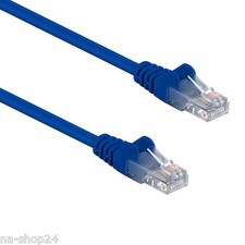 5m RJ45 Patch Cable BLUE Network Lead Ethernet U/UTP Cat. 5e Lan Extension picture