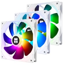 TLC14CWS X3 14CM Silent CPU Fan Case Cooler 4Pin PWM 1500RPM White 3 PCS picture