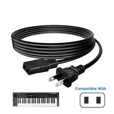 8FT 2 Prong AC Power Cord for Roland Alpha Juno 1 & 2 106 D10 D50 Synth picture