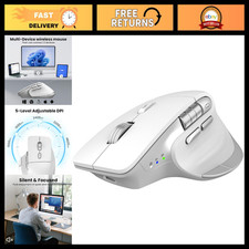 Ergonomic Wireless Bluetooth Mouse, Rechargeable Silent, Multi-Device, Adjustabl picture