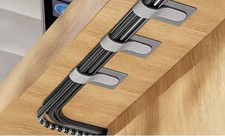 20PCS Reusable Adhesive Cable Holders Black, Adjustable Nylon Plastic 90x28mm picture