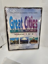 NEW InterOptica CD Travel Guide,Great Cities Of The World Vol 1 & 2, Windows 3.1 picture