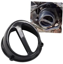 Air Scoop Cap,  Motorcycle Carbon Fiber Style Engine Cooling Fan Cover Good picture