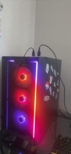 Skytech nebula gaming computer with Dell 24 ‘ curved monitor picture