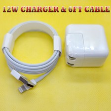 12W USB Power Adapter Charger for iphone 6 7 8 X SE Pro iPad 2 3 4 Air 6FT Cable picture