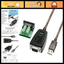 USB to Serial Adapter RS422 RS485 R232 Cable 3-in-1 Interface, 1.5ft, LED Lights picture