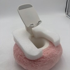 Pink and White Pillow Style Phone Stand picture